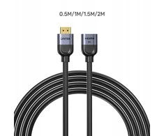 Unitek HDMI (M) - HDMI (F) 2.1 prailginimo kabelis, 8K 1 m