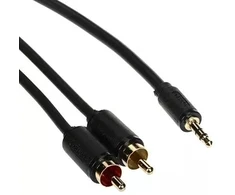 PRZEWÓD C19023BK03 2 x CINCH / Jack TRS 3.5 mm 5 m UNITEK