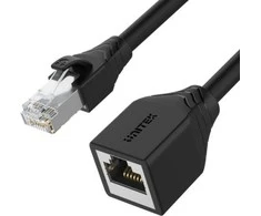 UNITEK Cat 6 STP 8P8C RJ45 Ethernet ilgintuvas M/F 2m C1896BK-2M