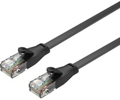 UNITEK C1814GBK Ethernet kabeliai FLAT UTP Ethernet Cat.6 15m