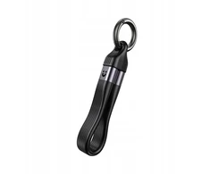 Unitek Kabelis USB-C w formie breloka | USB4 | 40 Gb/s | 240W PD 8K | 13 cm, juoda