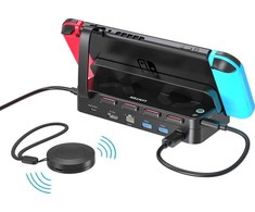 Unitek Doko stotelė do Nintendo Switch, PD 100W, HDMI 4K, RJ-45, czytnik kart (G1002G01)