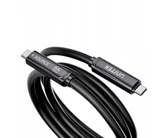Unitek Kabelis optyczny USB-C | 10Gbps | PD60W | 8K@30Hz | juoda, 12m