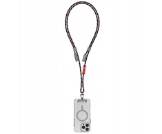 Universal phone lanyard kabelis 2in1 Skinarma Dyno Ve USB-C/USB-C juodos spalvos