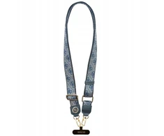 Universal lanyard Guess CBDY 4G Tether Patch Strass Metal Logo mėlynas