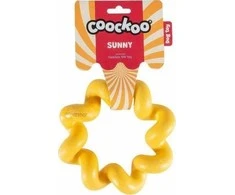 Unizoo „Coockoo“ žaislas šunims, TPR kramtukas, saulėtai geltonas, 16 cm