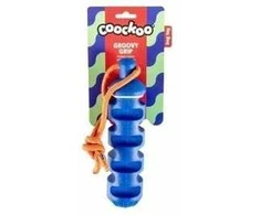 Unizoo COOCKOO žaislas šuniui GUMOWA GROOVY GRIP mėlyna /3/36