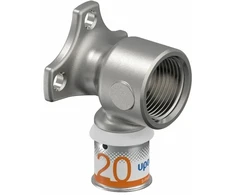 Uponor S-PRESS PLUS sieninė alkūnė 20-RP3/4"
