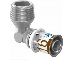 Uponor S-Press PLUS alkūnė su išoriniu sriegiu. 20-R3/4MT