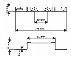 Uponor S-Press PLUS montavimo plokštė kampinė 100mm (1121196)