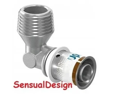 Uponor Uponor S-Press PLUS alkūnė su išoriniu sriegiu 25-R1MT