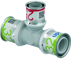 Uponor S-PRESS PLUS TEE RAUDONA PPSU 32-25-32