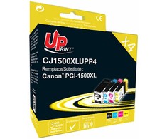 UPrint kompatybilny rašalas / tusz su PGI 1500XL, C-1500XL BK/C/M/Y PACK 4, 1xblack/1xcyan/1xmagenta/1xyellow, 36+3x14ml, didelės talpos