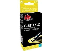 Su UPrint suderinamas rašalas / su rašalas CLI-581C XXL, C-581XXLC, žydra, 11,7 ml, labai didelės talpos