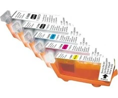 UPrint rašalo rašalas C-520/521 PACK / CLI521, 2x juodas, / 1x žydras, 1x purpurinis, 1x geltonas