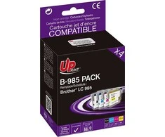 UPrint Suderinamas rašalas / rašalas su LC-985, 1xblack/1xcyan/1xmagenta/1xyellow, skirtas Brother DCP-J315W