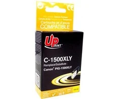 Su UPrint suderinamas rašalas / su PGI 1500XL, C-1500XLY, geltona, 950s, 14ml, didelės talpos