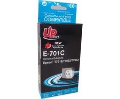 UPrint kompatybilny ink / tusz su C13T70124010, E-701C, cyan, 3200s, 36ml, XXL