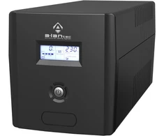 Maitinimo šaltinis avariniam naudojimui 1000VA/600W, 220V/50Hz, bokšto formos korpusas, LCD, 4×CEE 7/3, USB, VRLA baterijos 2×7Ah, USB kabelis A-B 1,2 m, maitinimo kabelis CEE 7/7 1,4 m ALANTEC
