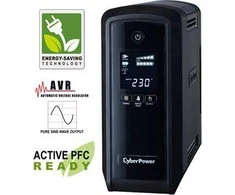 CYBERPOWER CP900EPFCLCD UPS 900VA/540W Sinewave PFC kompatibel Žalias Power LCD Ekranas USB valdymo programinė įranga