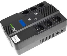 Green Cell Žalias Cell GREENCELL UPS06 UPS Žalias Cell AiO su LCD 600VA