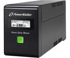 POWERWALK VI 600 SW FR Power Walker UPS Line-Interactive 600VA 2x PL 230V, PURE SINE, RJ11/RJ45,USB,LCD