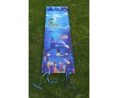 Urban Outdoor Paplūdimio gultas su porolonu ir galvos atrama su atspaudu KUBISPORT 184 x 55 x 1,5 cm