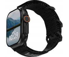 Urban UAG Metropolis – universalus nailoninis dirželis Apple Watch 44mm-49mm (Apple Watch 4-11, SE 1-3, Ultra 1-3) (juodas / juodas titanas) (194159114037)