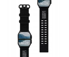 Urban UAG Metropolis – universalus nailoninis dirželis Apple Watch 44mm-49mm (Apple Watch 4-11, SE 1-3, Ultra 1-3) (juodas / juodas titanas) (194159114037)