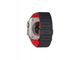 Urban UAG Pathfinder - silikonowy dwustronny dirželis magnetyczny do Apple Watch series 4-6 &amp; SE 1-3, 44mm / series 7-9, 45mm / series 10-11, 46mm / Ultra 1-3, 49mm (ash/lava) (19416111319B)