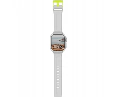 Urban UAG Scout – silikoninis dirželis Apple Watch series 4-6 &amp; SE 1-3, 44 mm / series 7-9, 45 mm / series 10-11, 46 mm / Ultra 1-3, 49 mm (smoke / active neon)