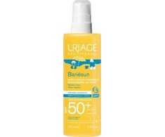 Uriage Bariésun Moisturizing Kid Purškiklis SPF 50+ drėkinamasis veido ir kūno purškiklis nuo saulės vaikams, 200 ml