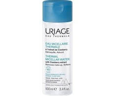 URIAGE Thermal Micellar Vanduo With Cranberry Extract micelinis vanduo sausai ir normaliai odai, 100 ml