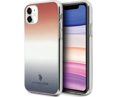 Dėklas US Polo Assn US Polo USHCN61TRDGRB iPhone 11 raudonai mėlyna / mėlyna ir raudona gradiento raštų kolekcija