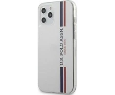 Us Polo Assn US Polo USHCP12LPCUSSWH Apple iPhone 12 Pro Max 6,7" dėklas telefonui baltos spalvos Tricolor Collection