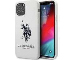 Dėklas Us Polo Assn US Polo USHCP12LSLHRWH Apple iPhone 12 Pro Max 6.7" baltos spalvos Silikono kolekcija