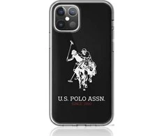 Us Polo Assn US Polo USHCP12LTPUHRBK Apple iPhone 12 Pro Max 6,7" dėklas telefonui juodos spalvos Shiny Big Logo