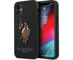 Us Polo Assn US Polo USHCP12SPUGFLBK Apple iPhone 12 mini 5,4" telefono dėklas juodos spalvos Polo Embroidery Collection