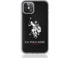Us Polo Assn US Polo USHCP12STPUHRBK Apple iPhone 12 mini 5,4" telefono dėklas juodos spalvos Shiny Big Logo