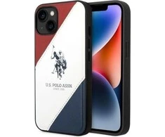 Us Polo Assn US Polo USHCP14MPSO3 Apple iPhone 14 Plus 6.7" dėklas telefonui baltos spalvos Tricolor Embossed