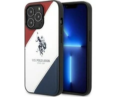 Us Polo Assn US Polo USHCP14LPSO3 Apple iPhone 14 Pro 6.1" dėklas telefonui baltos spalvos Tricolor Embossed