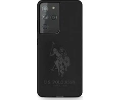 Dėklas Us Polo Assn US Polo USHCS21LSLHRTBK S21 Ultra G998 juodos spalvos Silicone On Tone