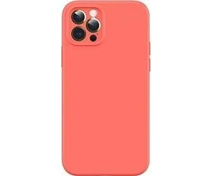 Dėklas USAMS CASE US-BH730 MAGNETIC MAGSAFE LIQUID SILICONE IPHONE 12 / 12 PRO Oranžinis