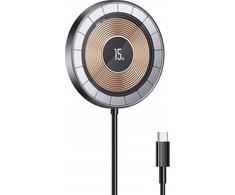 USAMS indukcinis įkroviklis US-CD183 magnetic 15W juodos spalvos CD183CDX01