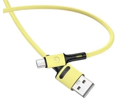 USAMS Kabelis U52 microUSB 2A Fast Charge 1m geltonos spalvos SJ435USB03 (US-SJ435)