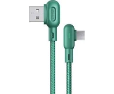 USAMS kabelis U57 MicroUSB 1,2m 2Ažalios spalvos SJ458USB02 (US-SJ458)