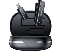 USAMS belaidis mikrofonas ENC 2.4G Wireless Lavalier mikrofonas USB-C ZB243MKF01 (US-ZB243)