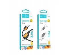 Cable USB A to USB C Hoco 3A 1 m X108 juodas