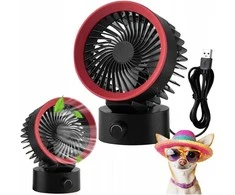 OEM stalo ventiliatorius, maitinamas per USB A LLD-F87U juodas
