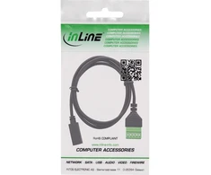 USB adapteris Delock InLine 92504F USB-C lizdas į 5 kontaktų terminalo bloką, adapterio kabelis – 1 m – juodas